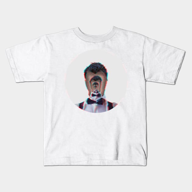 Glitchy Illusion Kids T-Shirt by nissiu